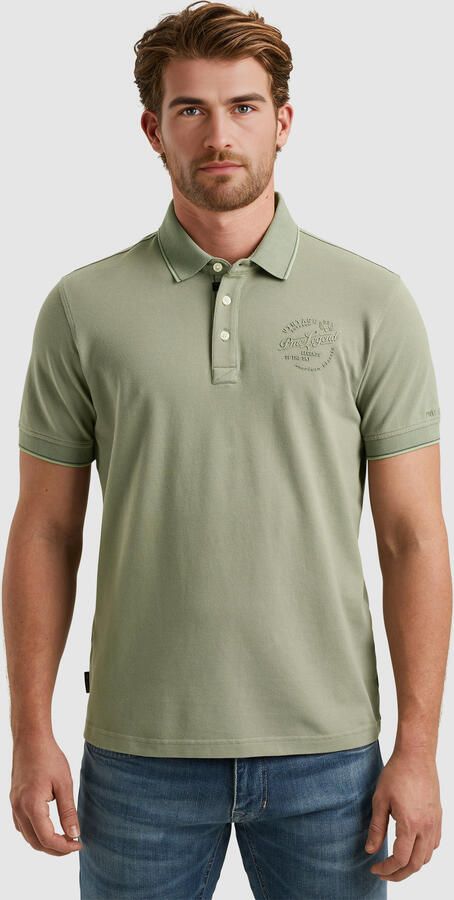 PME LEGEND Heren Polo's & T-shirts Stretch Pique Package Khaki - Foto 9
