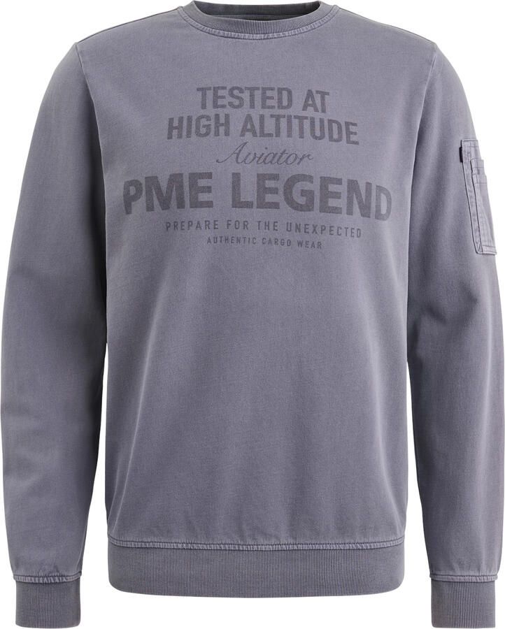PME Legend Crewneck Terry Sweatshirt Purple Heren - Foto 2
