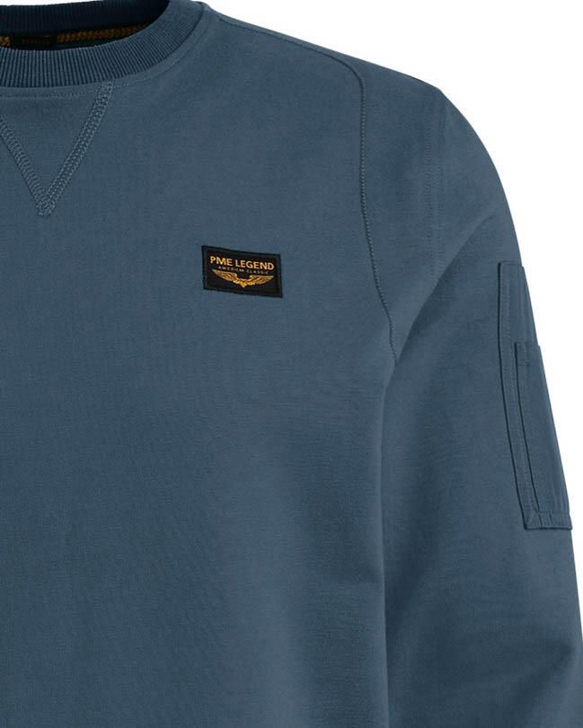 PME LEGEND Heren Truien & Vesten Crewneck Airstrip Sweat Blauw - Foto 6