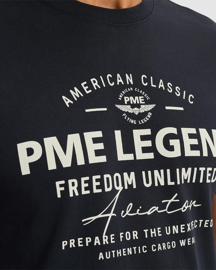 PME Legend T-shirt met labelprint