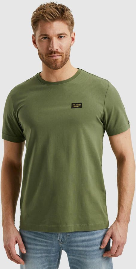 PME LEGEND Heren Polo's & T-shirts Short Sleeve R-neck Guyver Tee Groen - Foto 6