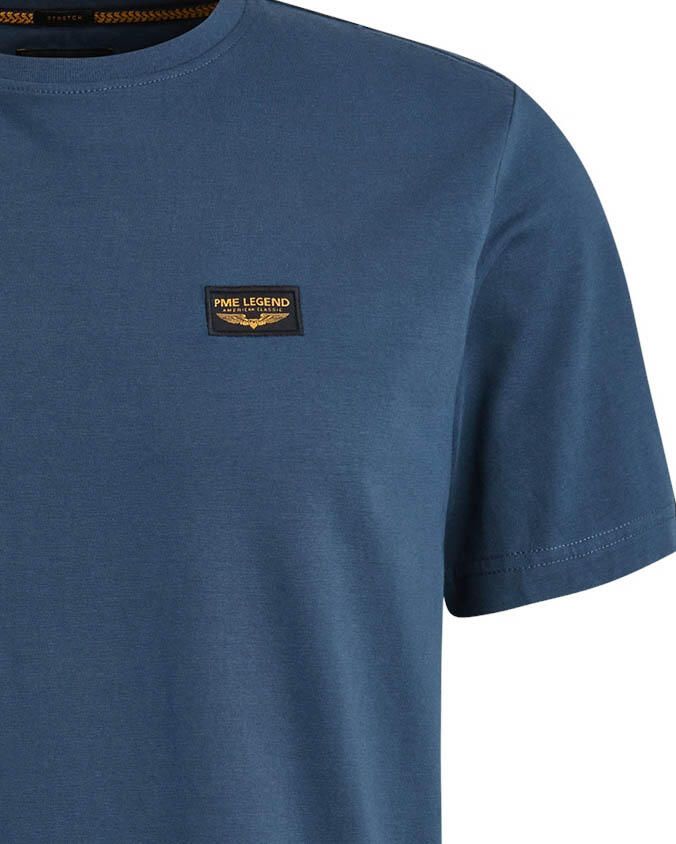 PME LEGEND Heren Polo's & T-shirts Short Sleeve R-neck Guyver Tee Donkerblauw