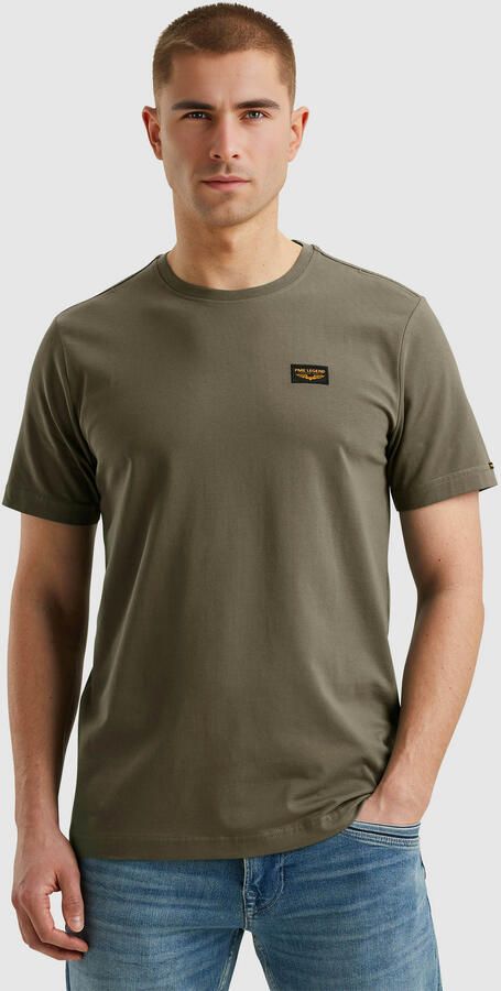 PME LEGEND Heren Polo's & T-shirts Short Sleeve R-neck Guyver Tee Groen - Foto 3