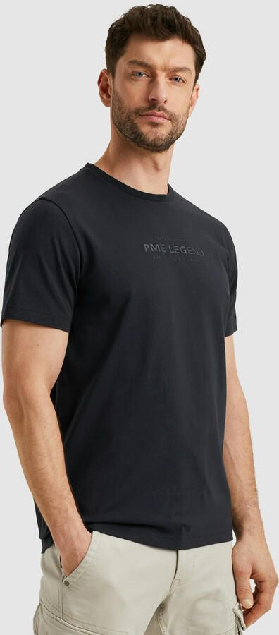 PME Legend T-shirt met labelprint en ronde hals - Foto 6