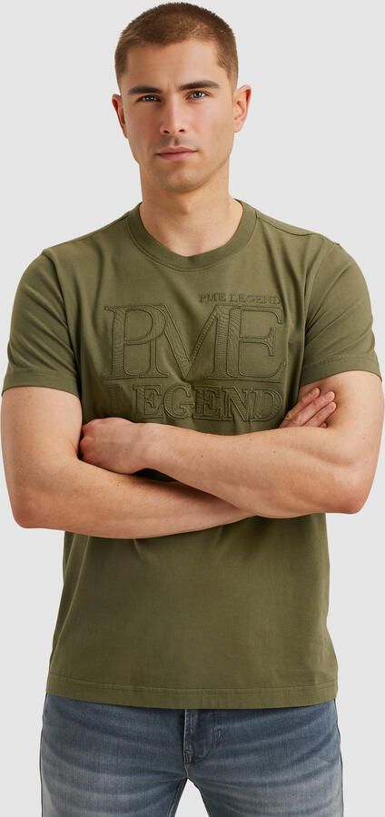 PME LEGEND Heren Polo's & T-shirts Single Jersey Olijf - Foto 7