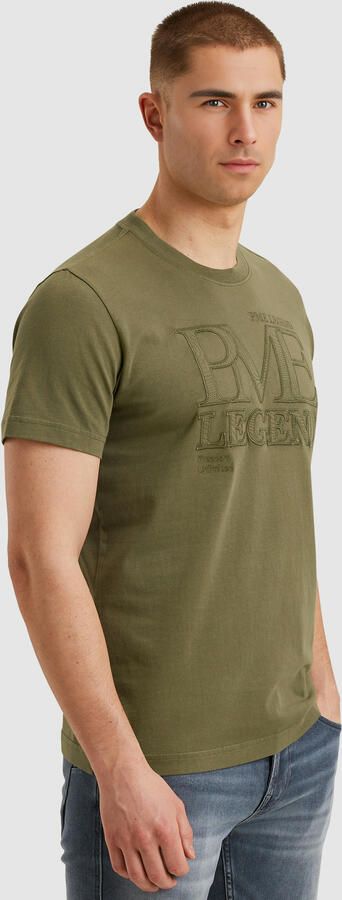 PME LEGEND Heren Polo's & T-shirts Single Jersey Olijf - Foto 8