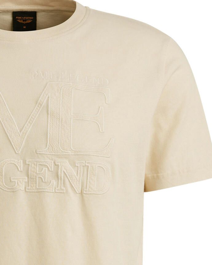 PME LEGEND Heren Polo's & T-shirts Single Jersey Gebroken Wit - Foto 6