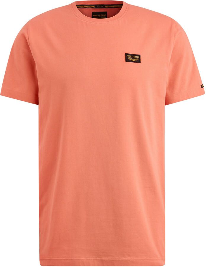 PME LEGEND Heren Polo's & T-shirts Short Sleeve R-neck Guyver Tee Koraal