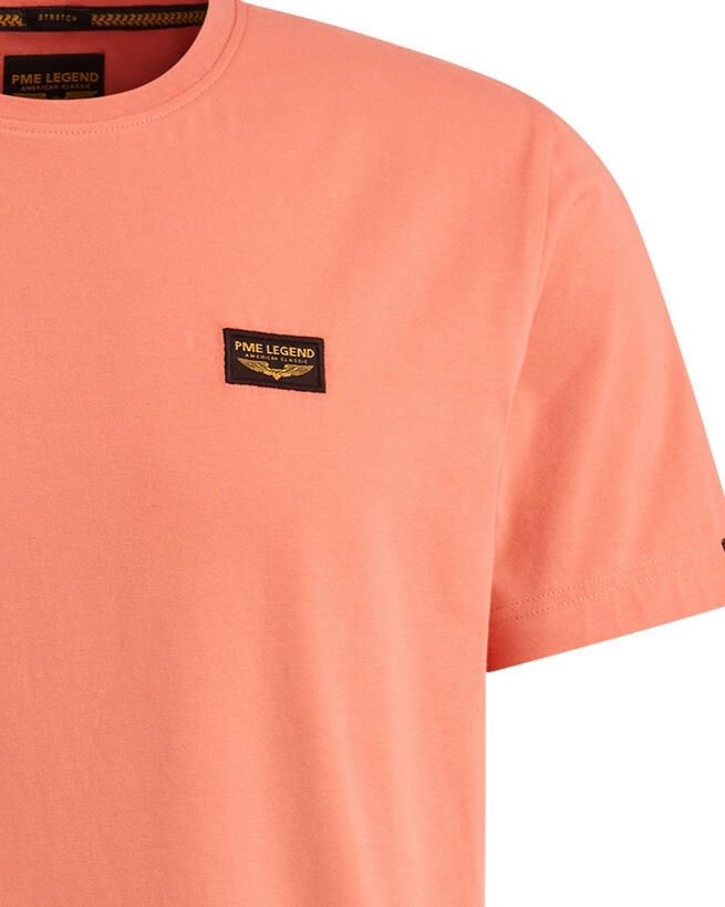 PME LEGEND Heren Polo's & T-shirts Short Sleeve R-neck Guyver Tee Koraal - Foto 4