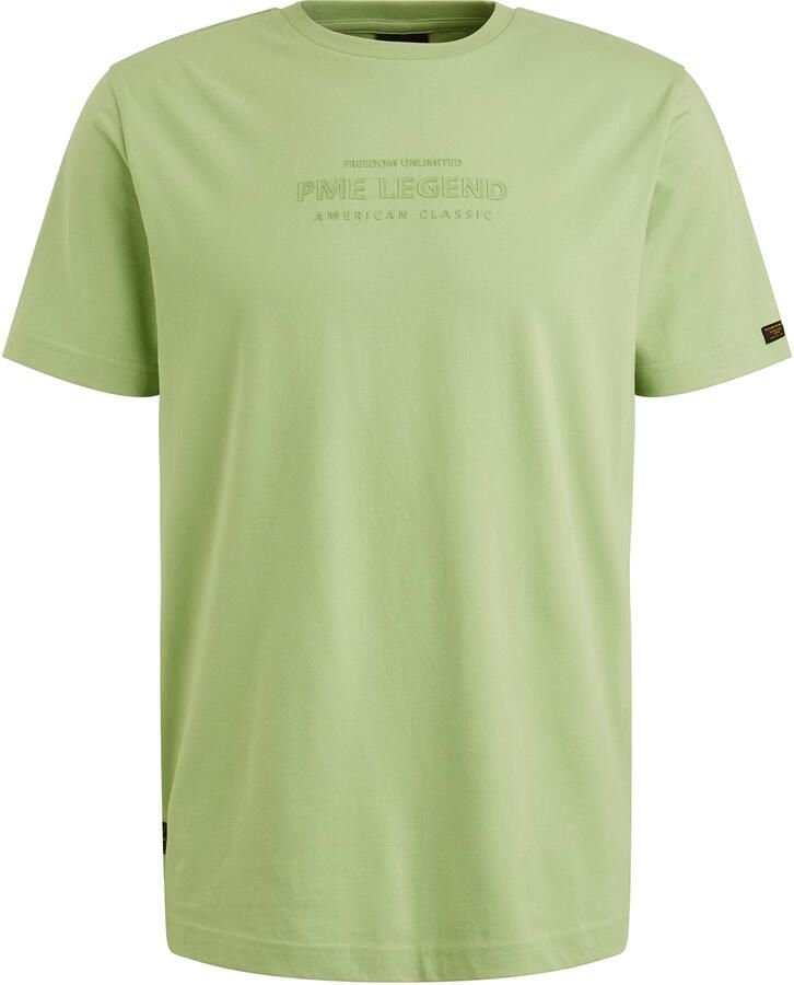 PME Legend T-shirt met labelprint en ronde hals - Foto 4