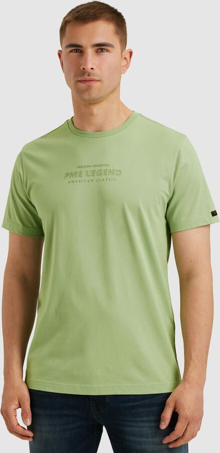 PME Legend T-shirt met labelprint en ronde hals - Foto 7