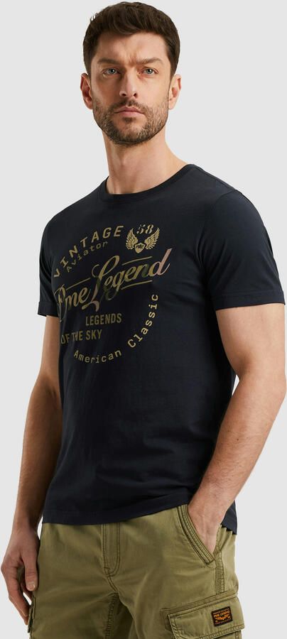 PME LEGEND Heren Polo's & T-shirts Single Jersey Package Donkerblauw - Foto 7