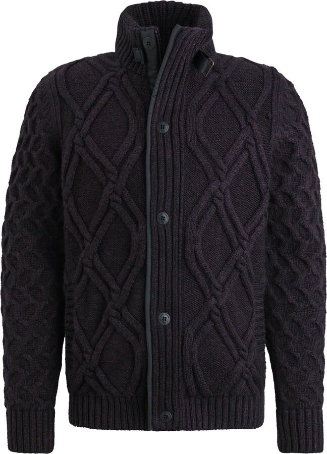 PME Legend Zware Gebreide Gemengde Garen Ritsjas Brown Heren - Foto 4