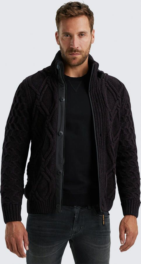 PME Legend Zware Gebreide Gemengde Garen Ritsjas Brown Heren - Foto 3