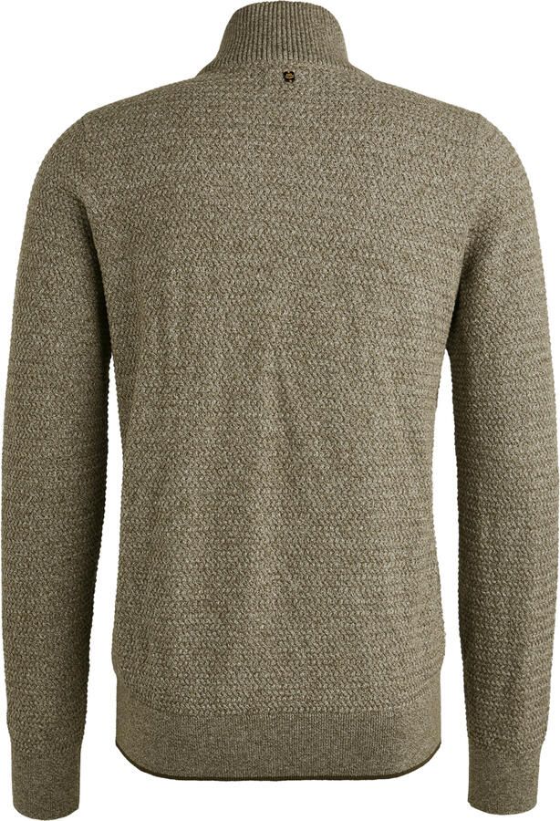 PME Legend gebreid vest ingebreid patroon groen