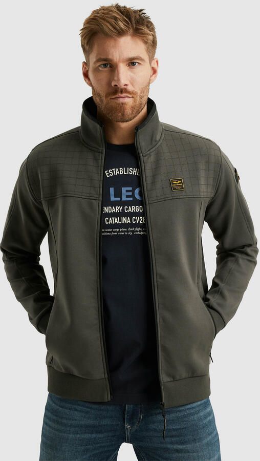 PME LEGEND Heren Jassen Zip Jacket Spacer Look Sweat Groen - Foto 4