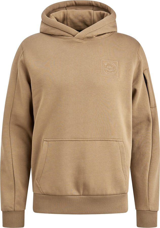 PME Legend Cross Fleece Hoodie voor Mannen Brown Heren