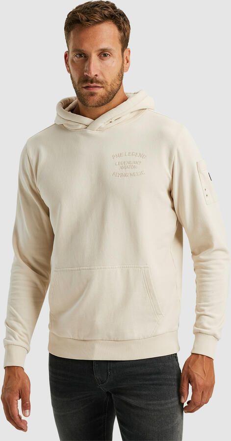 PME Legend Zachte Terry Geborstelde Hoodie Beige Heren - Foto 2