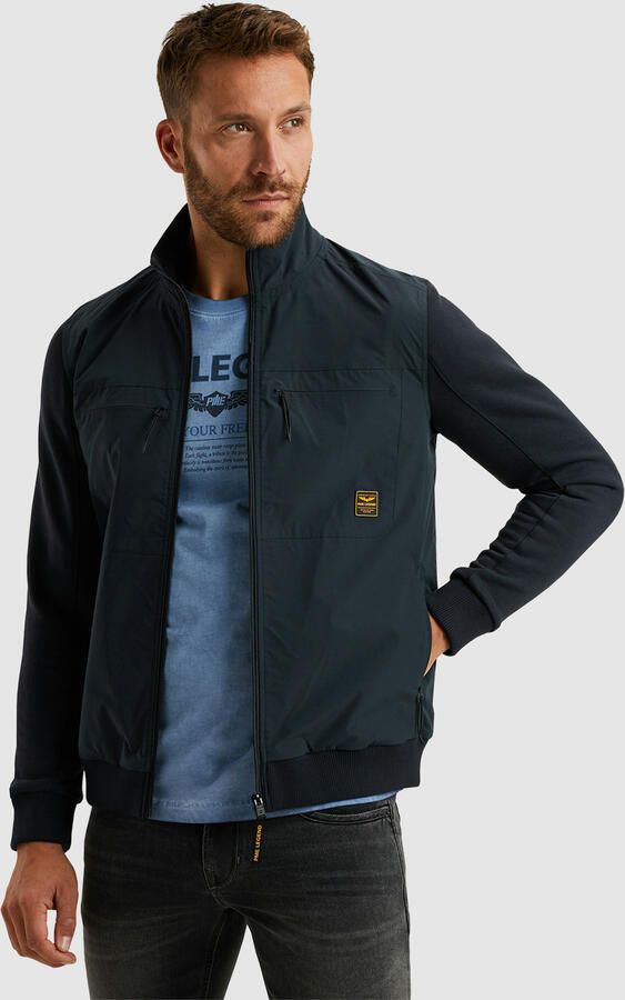 PME LEGEND Heren Jassen Zip Jacket Sweat Mixed Padded Blauw - Foto 7