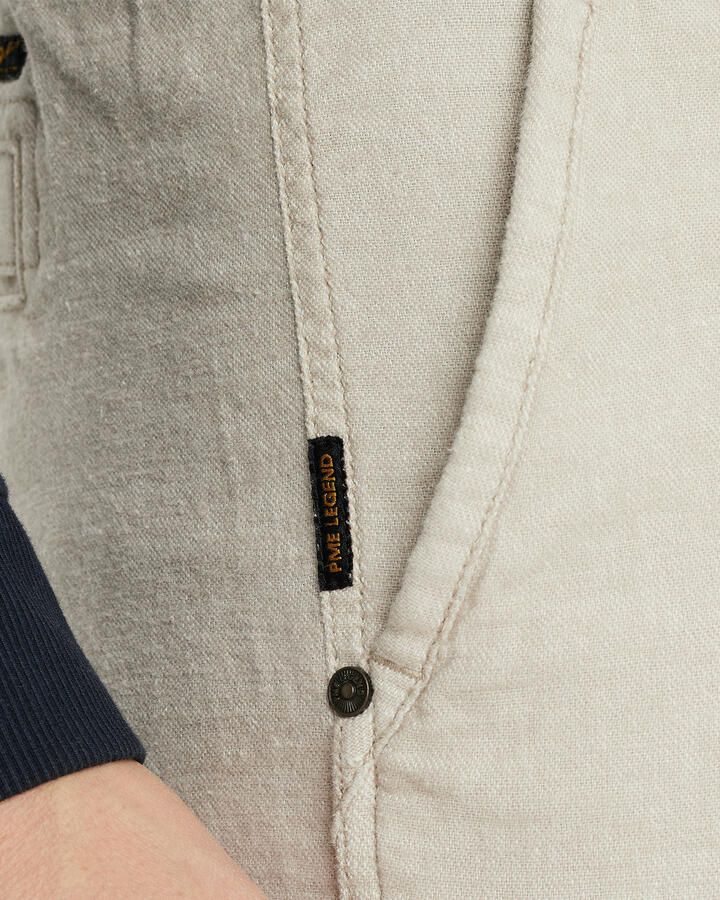 PME Legend linnen slim casual broek ecru - Foto 2