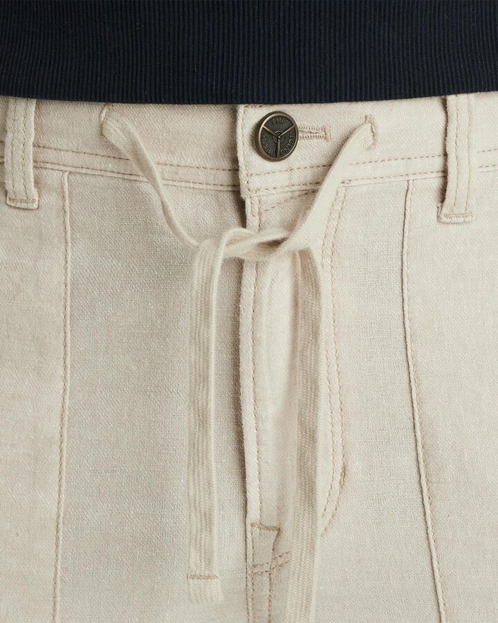 PME Legend linnen slim casual broek ecru - Foto 3