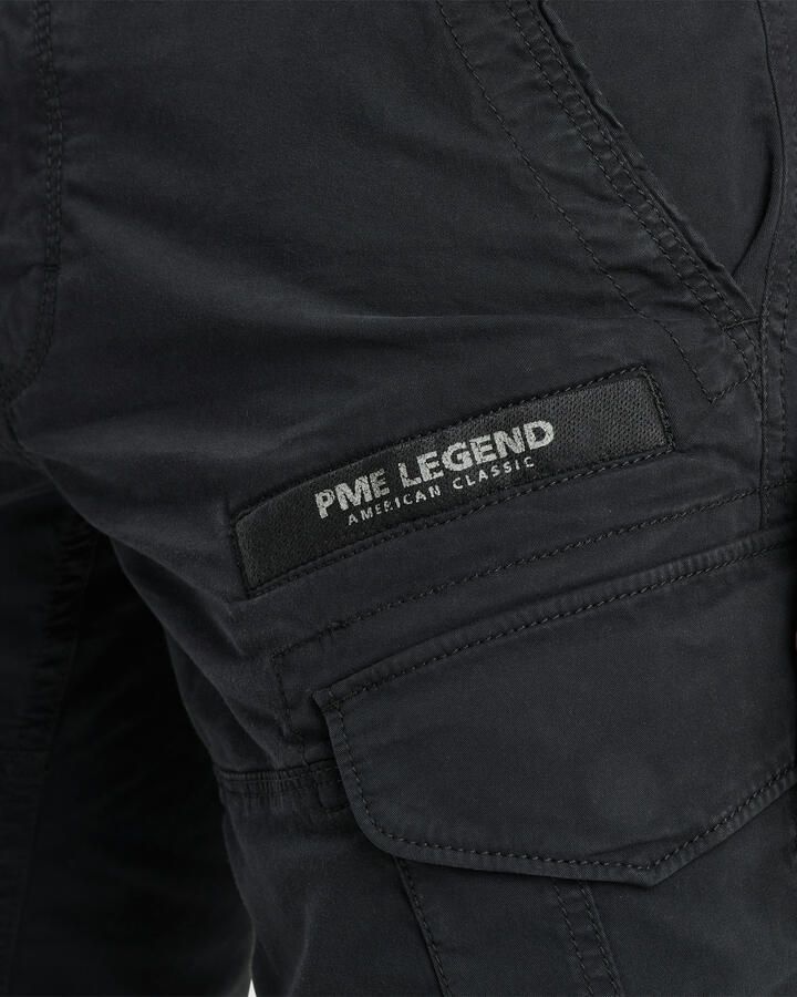 PME Legend Slim fit korte cargobroek met labelprint model 'NORDROP' - Foto 4