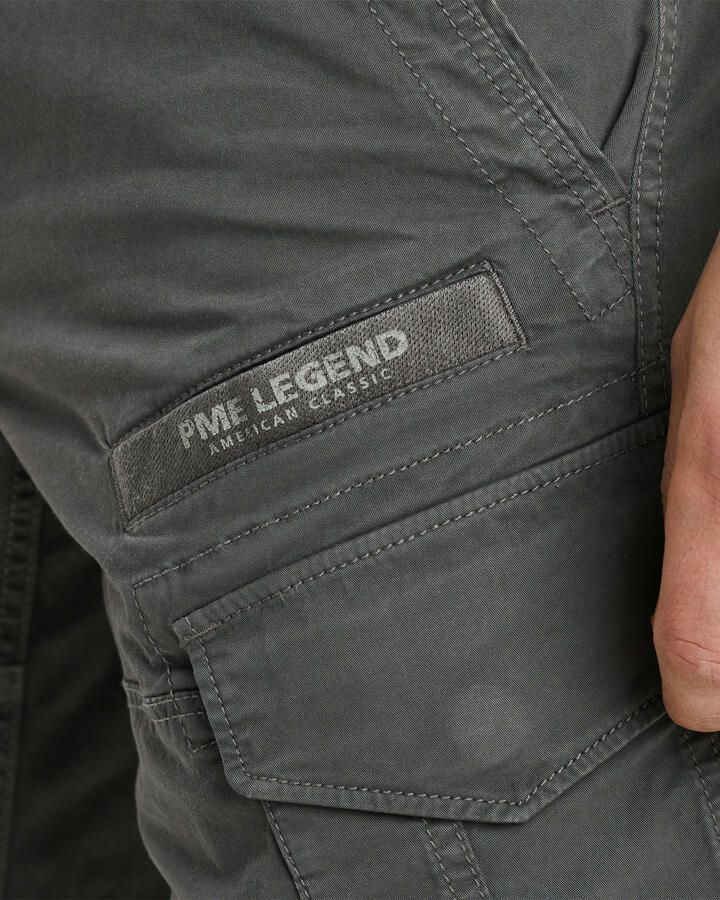 PME Legend Slim fit korte cargobroek met labelprint model 'NORDROP' - Foto 5