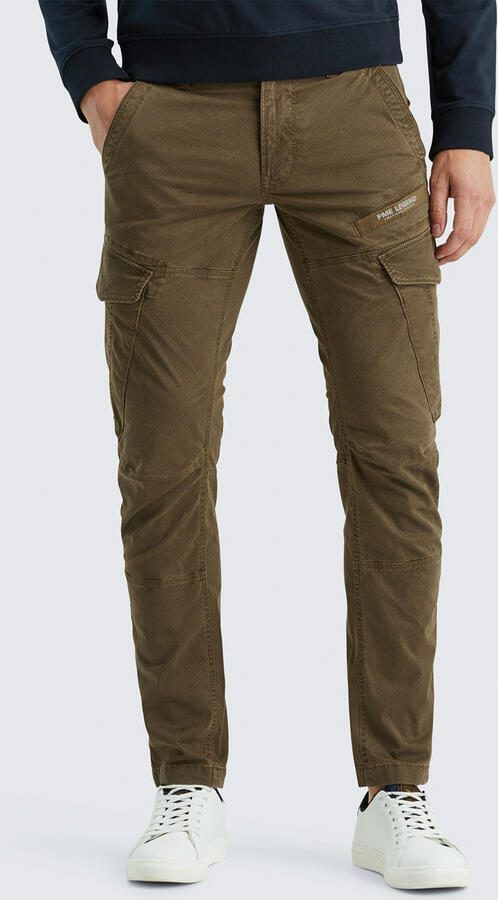 PME Legend tapered fit cargo broek met all over print bruin - Foto 3