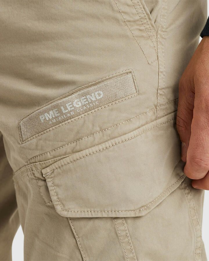 PME Legend Tapered fit cargobroek met labelprint model 'NORDROP' - Foto 2