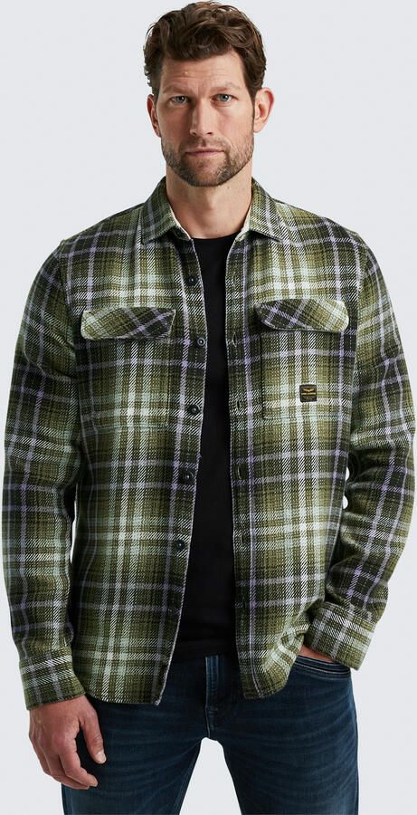 PME Legend Regular fit vrijetijdsoverhemd met paspelzakken op de borst - Foto 2