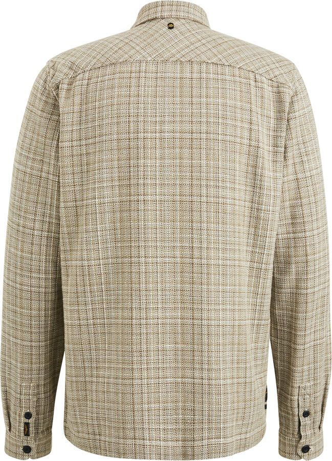 PME Legend Casual Langemouw Tweed Overhemd Beige Heren - Foto 2