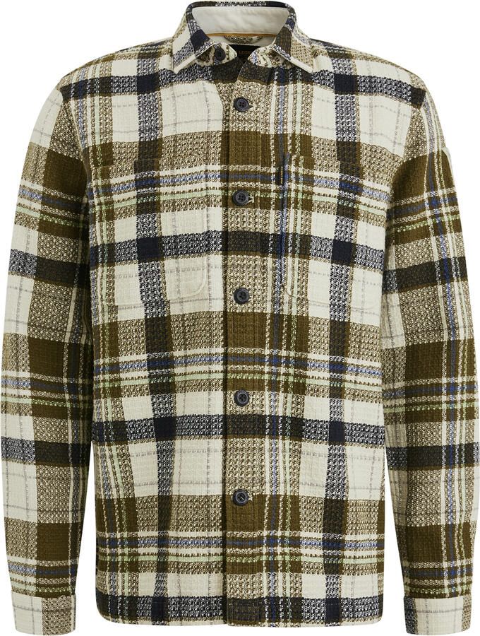 PME Legend Dobby Mattweave Lange Mouw Shirt Multicolor Heren - Foto 1
