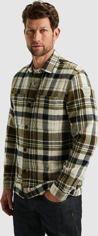 PME Legend Dobby Mattweave Lange Mouw Shirt Multicolor Heren - Foto 4