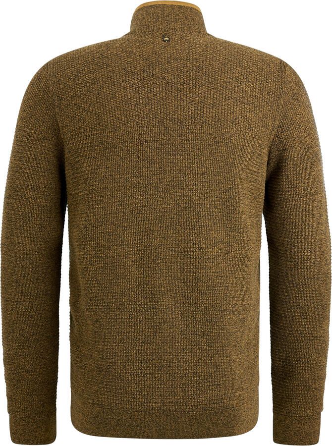 PME Legend Halve rits katoen mouline trui Brown Heren - Foto 3