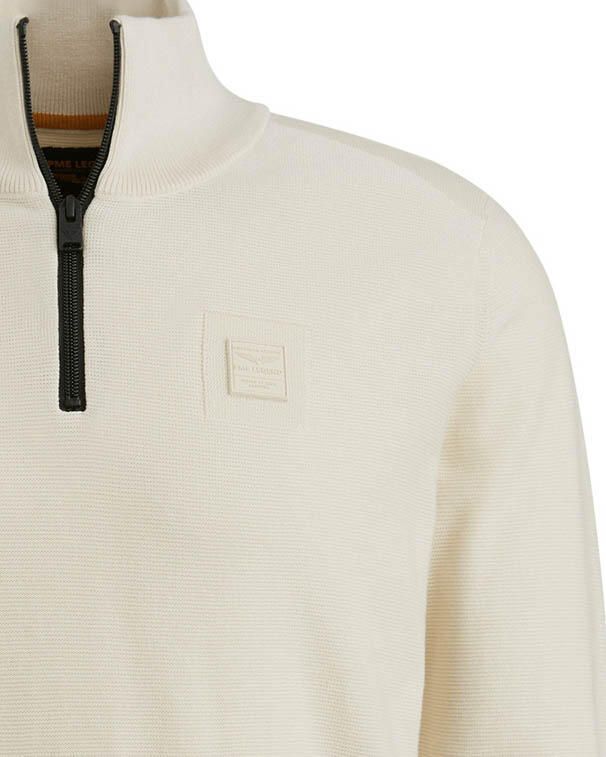PME LEGEND Heren Truien & Vesten Half Zip Collar Cotton Modal Beige - Foto 7