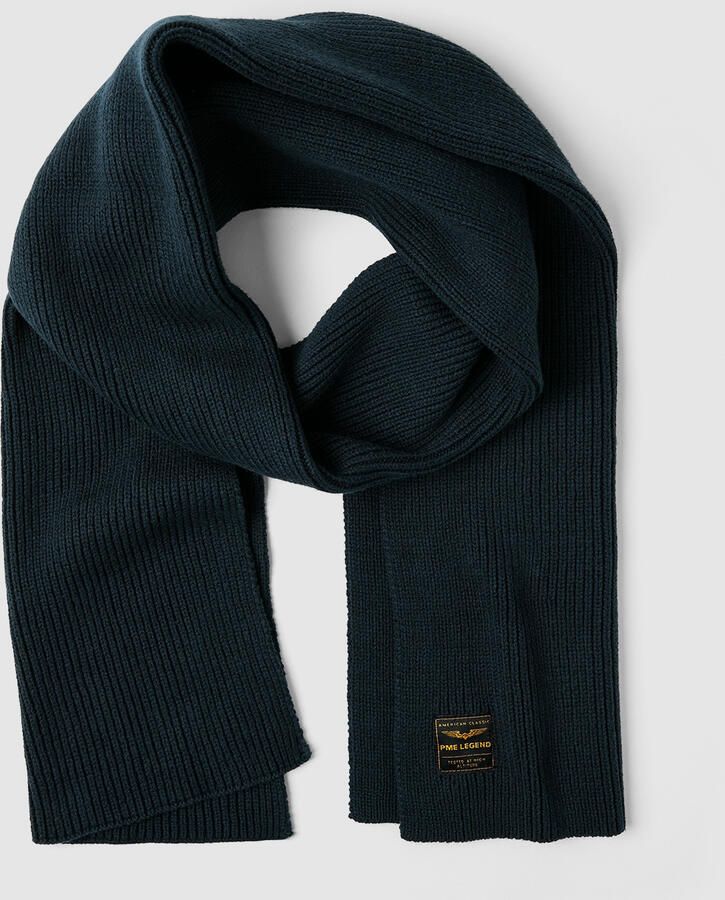 PME Legend Klassieke Marineblauwe Sjaal voor Mannen Blue Heren