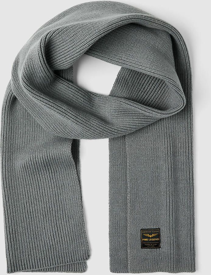 PME Legend sjaal met logo grijs - Foto 2
