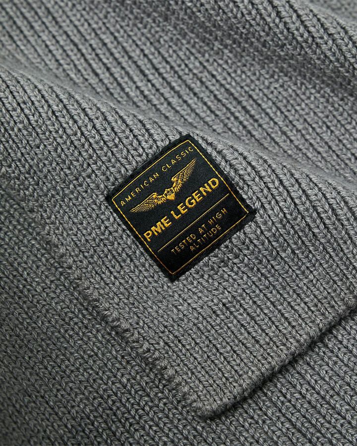 PME Legend sjaal met logo grijs