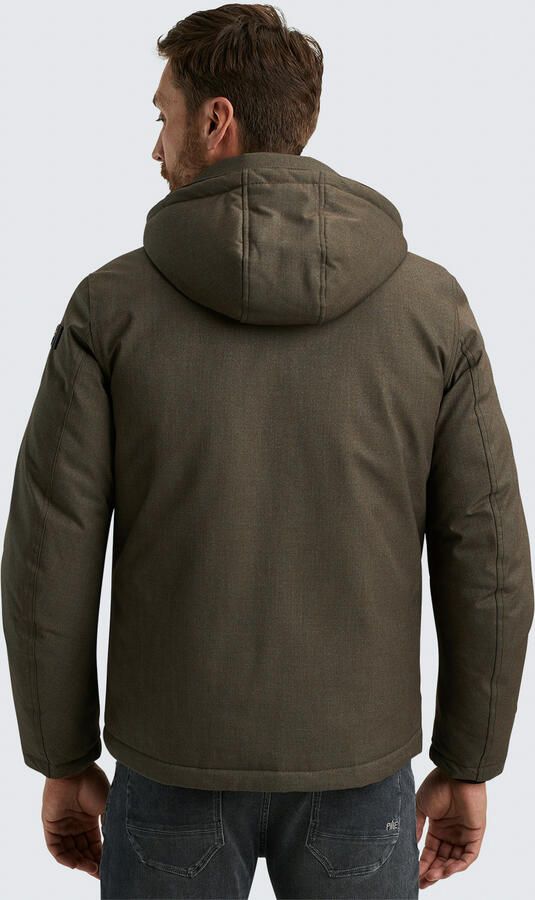 PME LEGEND Heren Jassen Semi Long Jacket Strator Melange Twill Groen - Foto 6