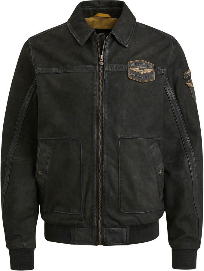 PME Legend leren flight jacket SUMMER HUDSON zwart - Foto 3