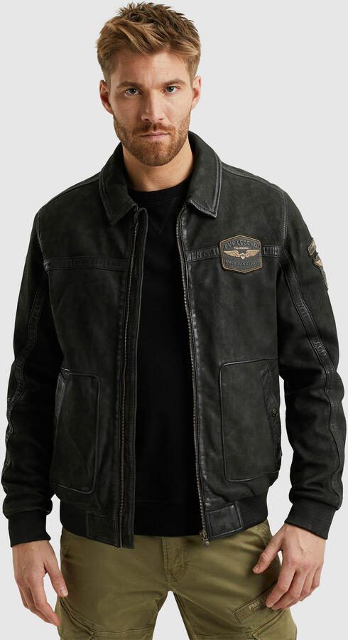PME Legend leren flight jacket SUMMER HUDSON zwart - Foto 5