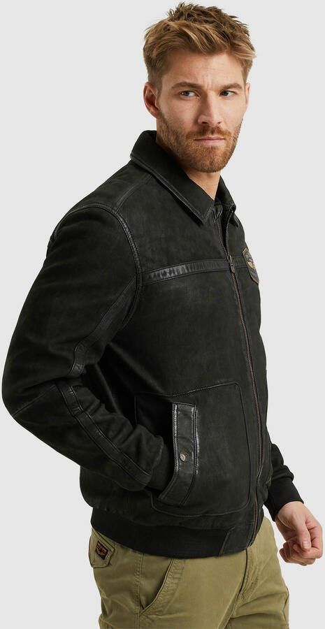 PME Legend leren flight jacket SUMMER HUDSON zwart - Foto 6