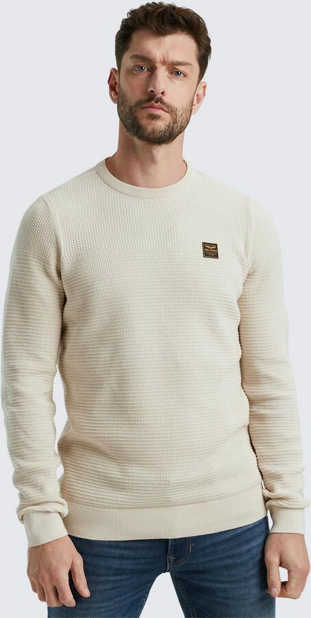 PME Legend Gebreide pullover met labelpatch