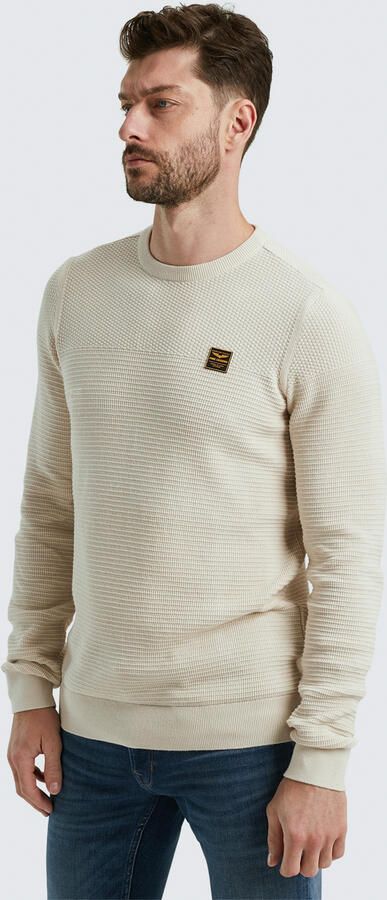 PME Legend Gebreide pullover met labelpatch - Foto 3