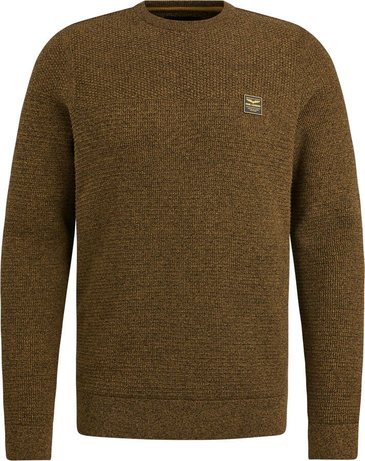 PME Legend Katoen Mouline R-Hals Pullover Brown Heren - Foto 2