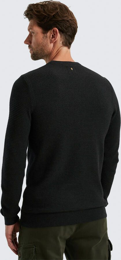 PME Legend Katoen Mouline Pullover Black Heren - Foto 3