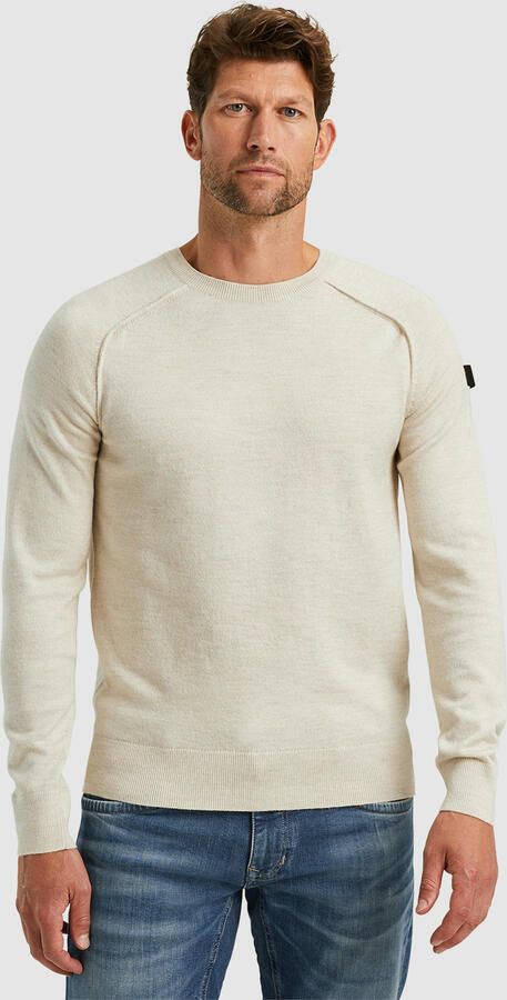 PME Legend R-neck soft blend pullover Beige Heren - Foto 3