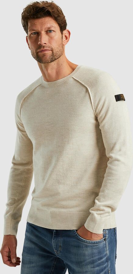PME Legend R-neck soft blend pullover Beige Heren - Foto 4