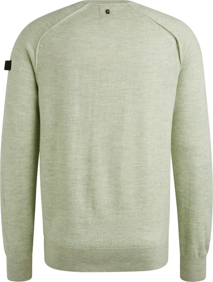 PME Legend R-neck Pullover Soft Blend Sweater Green Heren