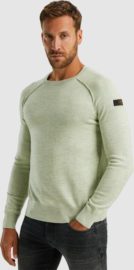 PME Legend R-neck Pullover Soft Blend Sweater Green Heren - Foto 3